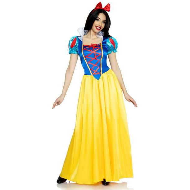 Princess Dress Snow White Satin Costume adult SIZE 6,8,10,12,14,16